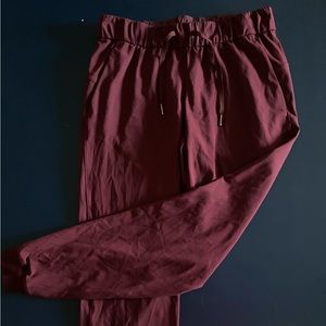 Maroon/burgundy lululemon joggers